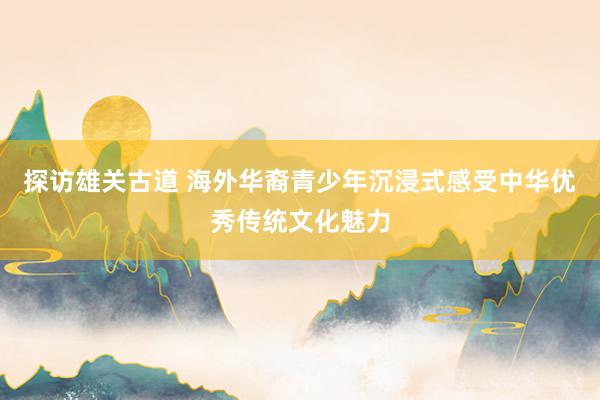 探访雄关古道 海外华裔青少年沉浸式感受中华优秀传统文化魅力