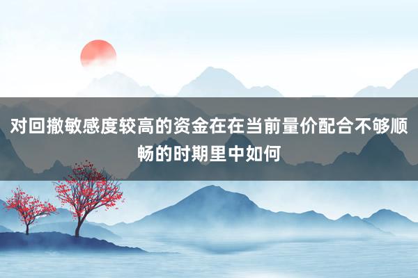 对回撤敏感度较高的资金在在当前量价配合不够顺畅的时期里中如何