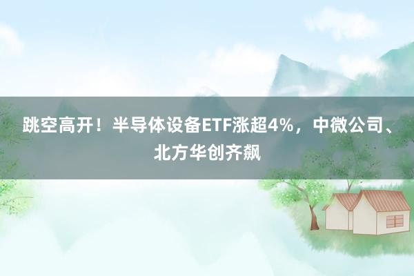 跳空高开!半导体设备ETF涨超4%,中微公司、北方华创齐飙