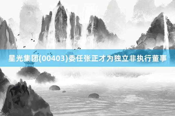 星光集团(00403)委任张正才为独立非执行董事