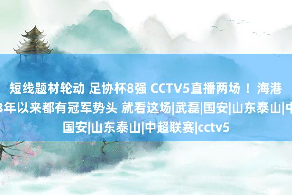 短线题材轮动 足协杯8强 CCTV5直播两场 ！海港能否延续2023年以来都有冠军势头 就看这场|武磊|国安|山东泰山|中超联赛|cctv5