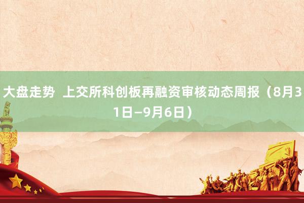 大盘走势  上交所科创板再融资审核动态周报（8月31日—9月6日）