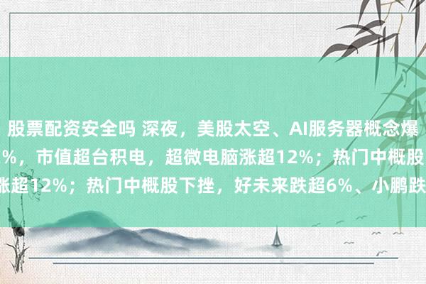 股票配资安全吗 深夜,美股太空、AI服务器概念爆发,SpaceX狂飙超12%,市值超台积电,超微电脑涨超12%;热门中概股下挫,好未来跌超6%、小鹏跌超5%